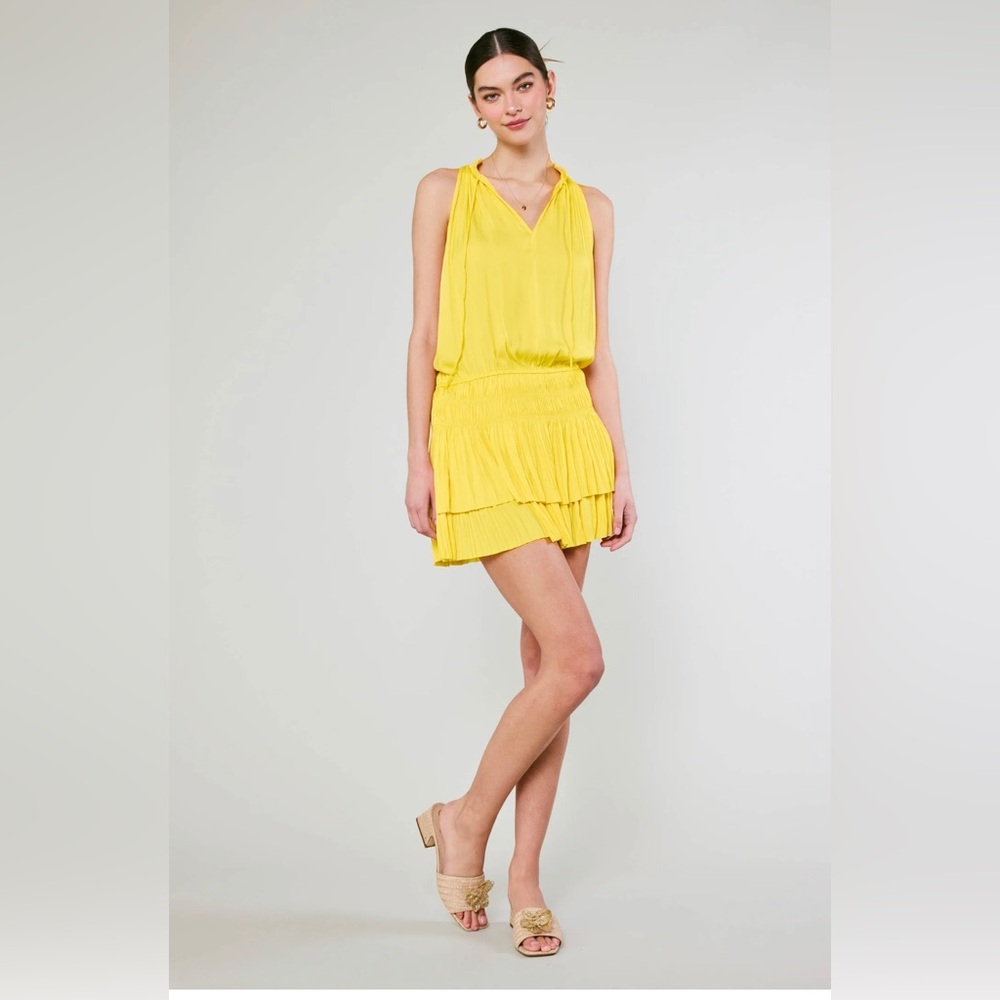 Current Air Yellow Halter mini Dress